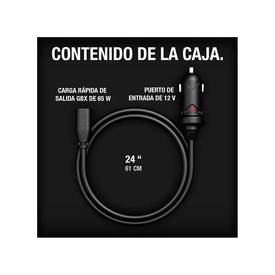 NOCO GBC011 Cargador Vehicular USB-C 65W para Boost X 8