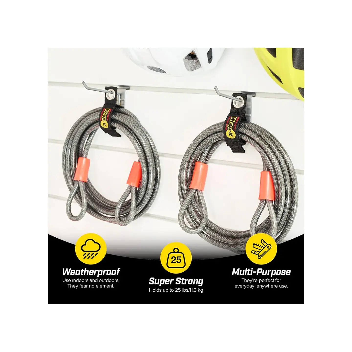 Correa Wrap-It Heavy-Duty Storage Strap 4 Piezas 3