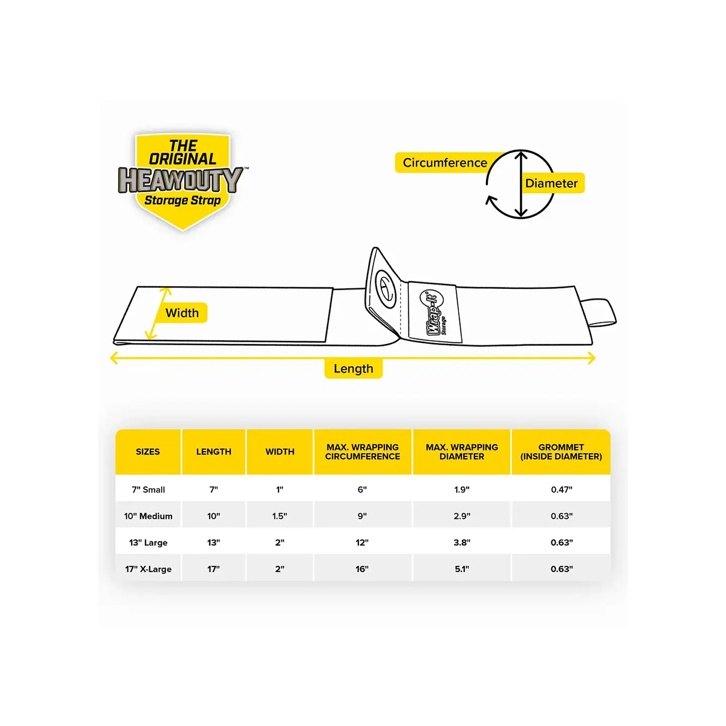 Correa Wrap-It Heavy-Duty Storage Strap 4 Piezas 9