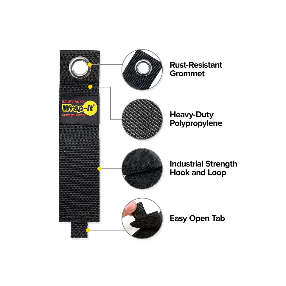 Correa Wrap-It Heavy-Duty Storage Strap 4 Piezas 8