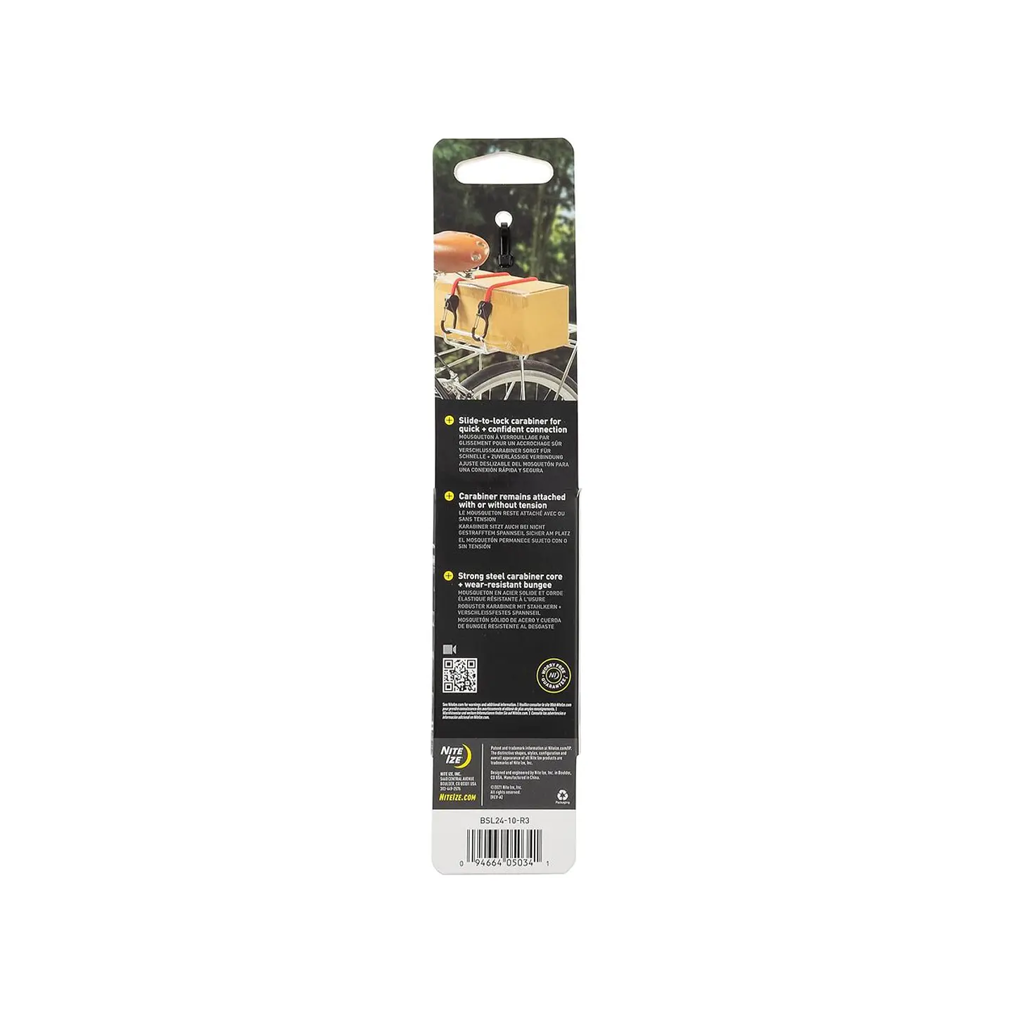 Correa Elástica Bungee con Mosquetones Nite Ize SlideLock 24
