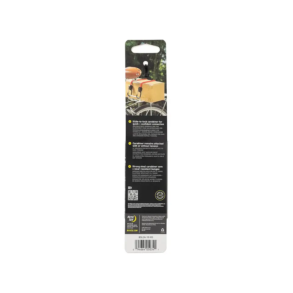Correa Elástica Bungee con Mosquetones Nite Ize SlideLock 24