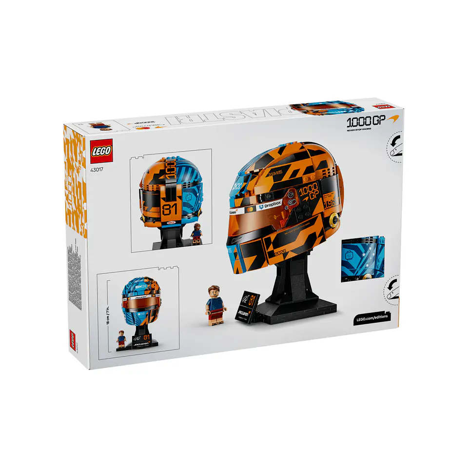 LEGO McLaren Mastercard F1 Team Oscar Piastri Helmet (43017) 3