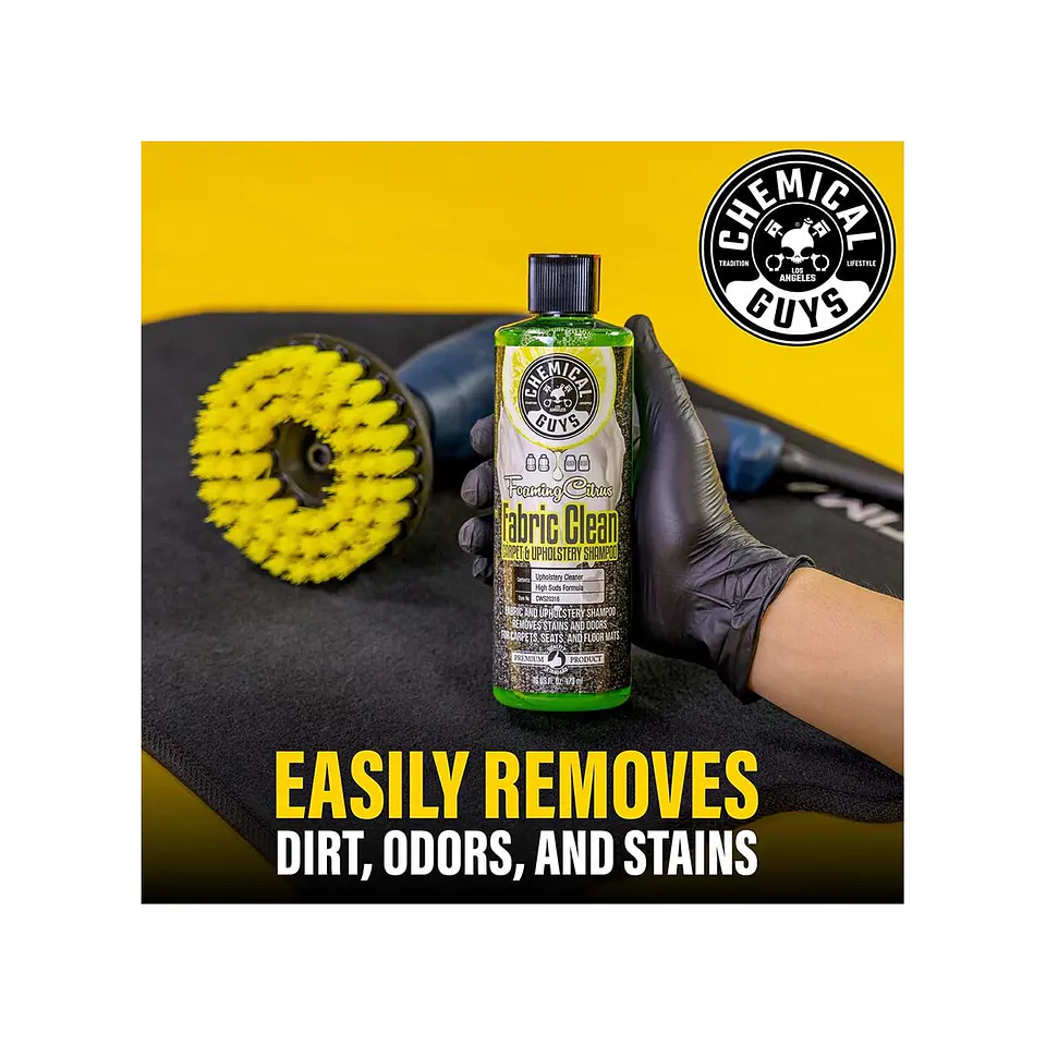 Chemical Guys Foaming Citrus Fabric Clean Carpet & Upholstery Shampoo 4