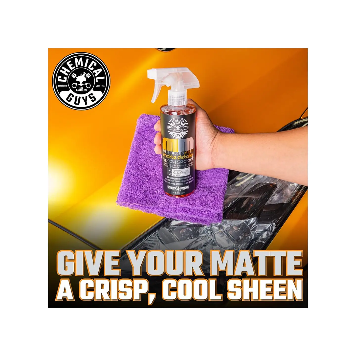 Chemical Guys Meticulous Matte Detailer Spray & Sealant for Crisp Satin & Matte Finishes 2