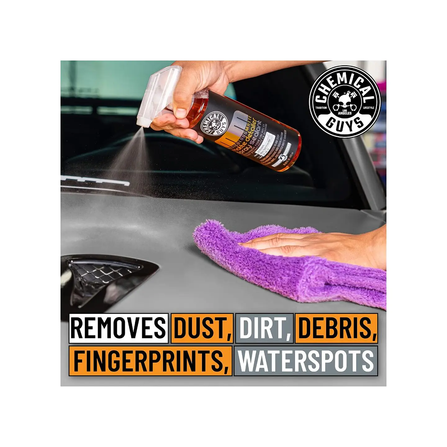 Chemical Guys Meticulous Matte Detailer Spray & Sealant for Crisp Satin & Matte Finishes 6