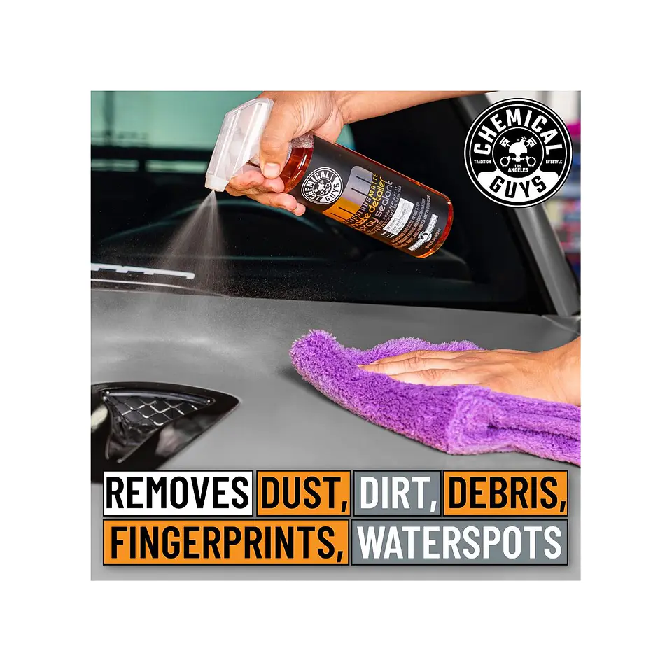Chemical Guys Meticulous Matte Detailer Spray & Sealant for Crisp Satin & Matte Finishes 6