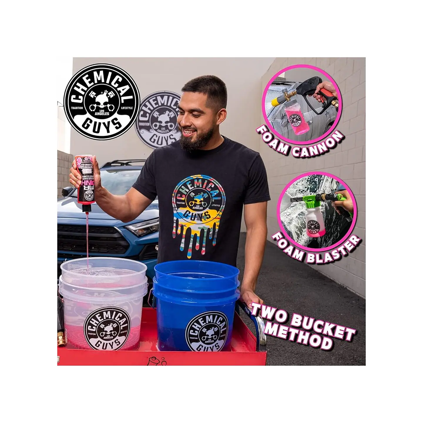 Chemical Guys Mr. Pink Super Suds Superior Surface Cleanser Car Wash Shampoo 5