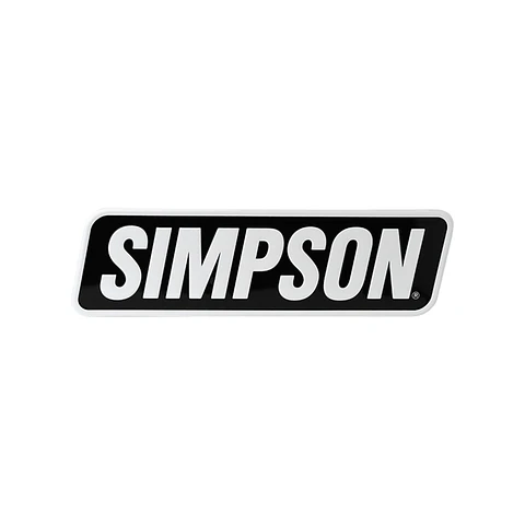 Simpson Motorcycle Metal Sign
