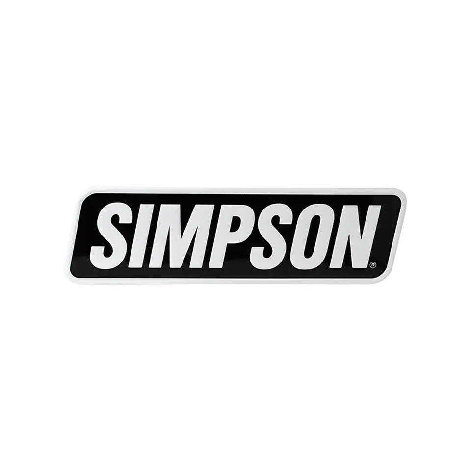 Simpson Motorcycle Metal Sign 1
