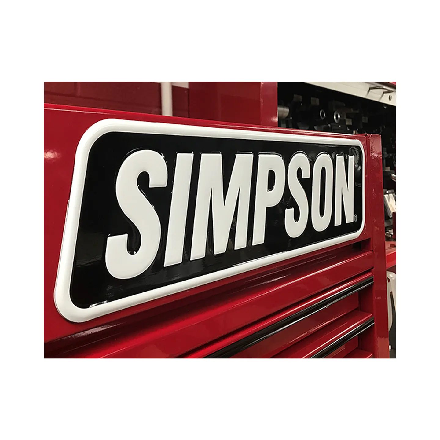 Simpson Motorcycle Metal Sign 3