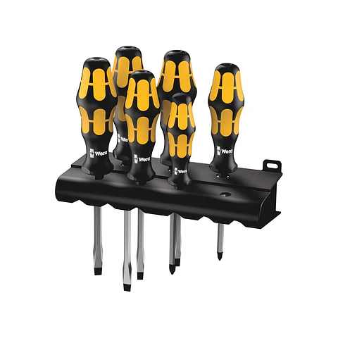 Wera 932 S/6 Juego de Destornilladores Destorcincel, 6 Piezas