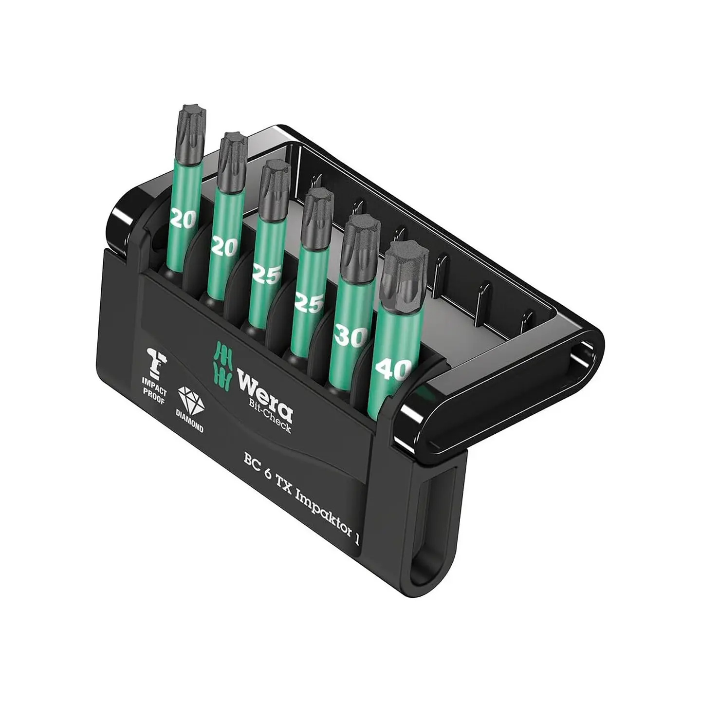 Wera Bit-Check 6 TX Impaktor 1 Juego de Puntas TORX®, 6 Piezas 1