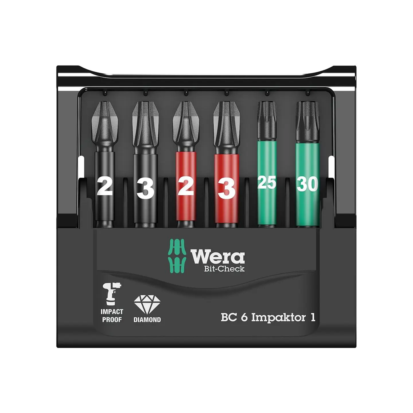 Wera Bit-Check 6 Impaktor 1 Juego de Puntas, 6 Piezas 2