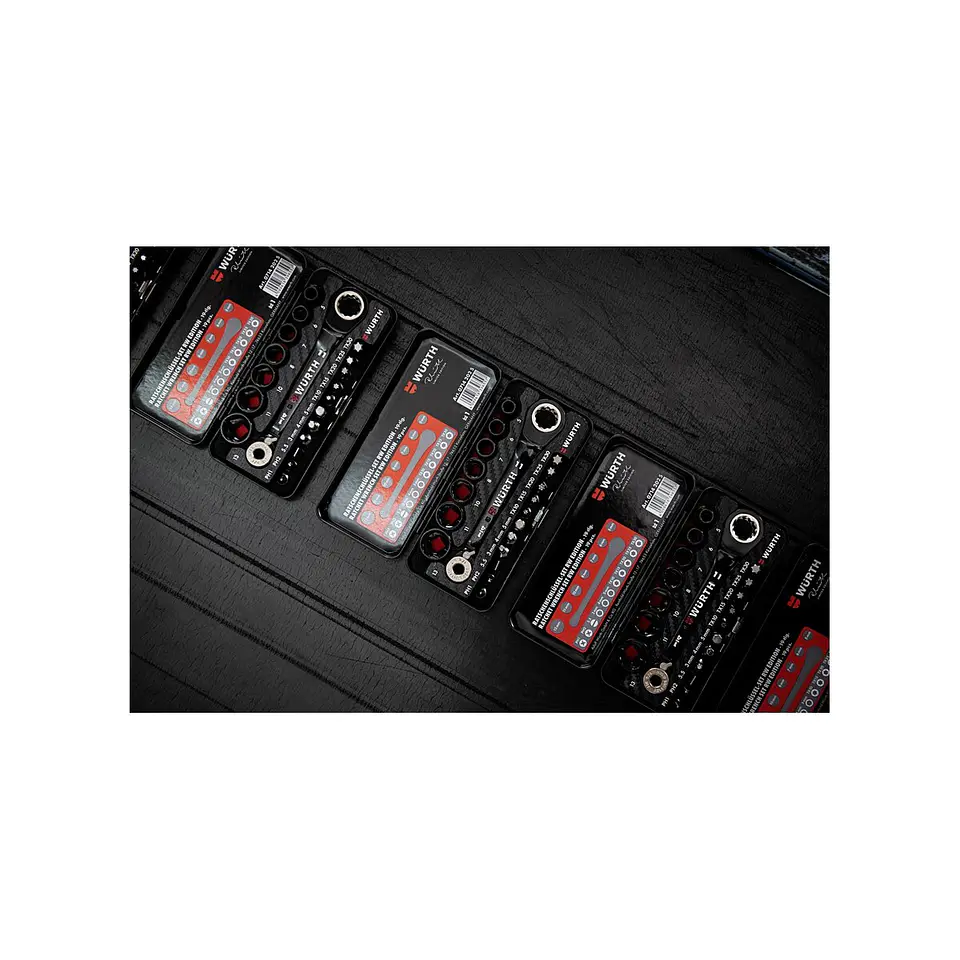 Würth Juego de Dados y Puntas de 19 Piezas Edición RW 4