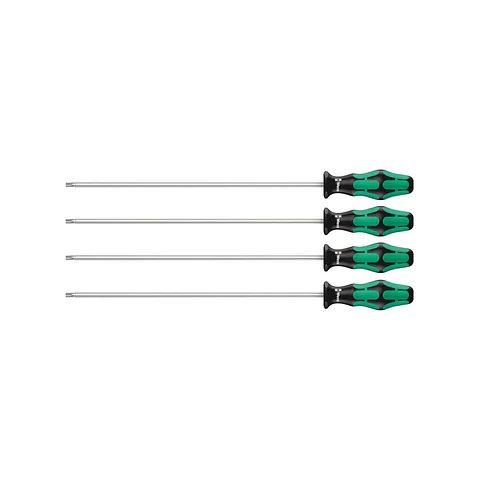 Wera 367/4 TORX® HF Juego de Destornilladores Kraftform Plus, 4 Piezas