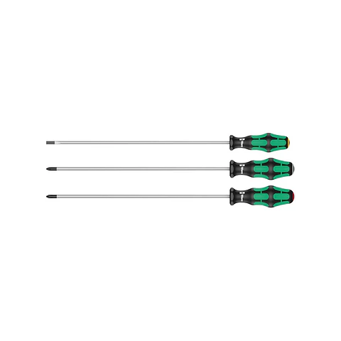 Wera 335/350/355/3 Juego de Destornilladores Kraftform Plus, 3 Piezas