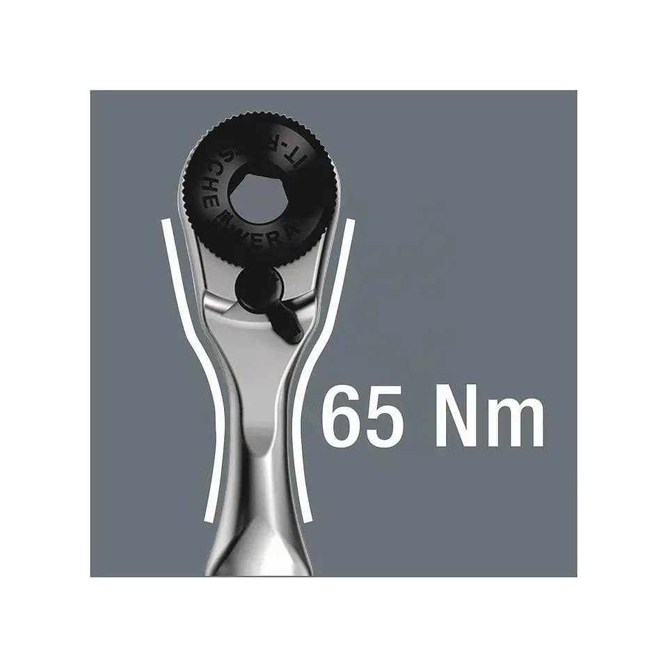Wera 8001 A Zyklop Mini 1 Ratchet de Puntas de 1/4