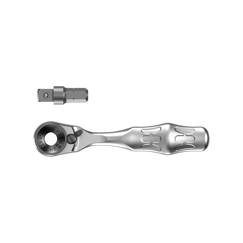 Wera 8001 A Zyklop Mini 1 Ratchet de Puntas de 1/4