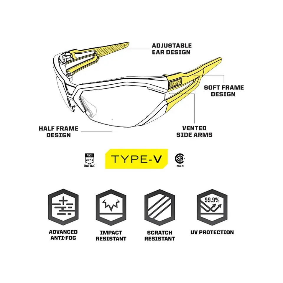 Mechanix Wear Lentes de Seguridad Type-V 2