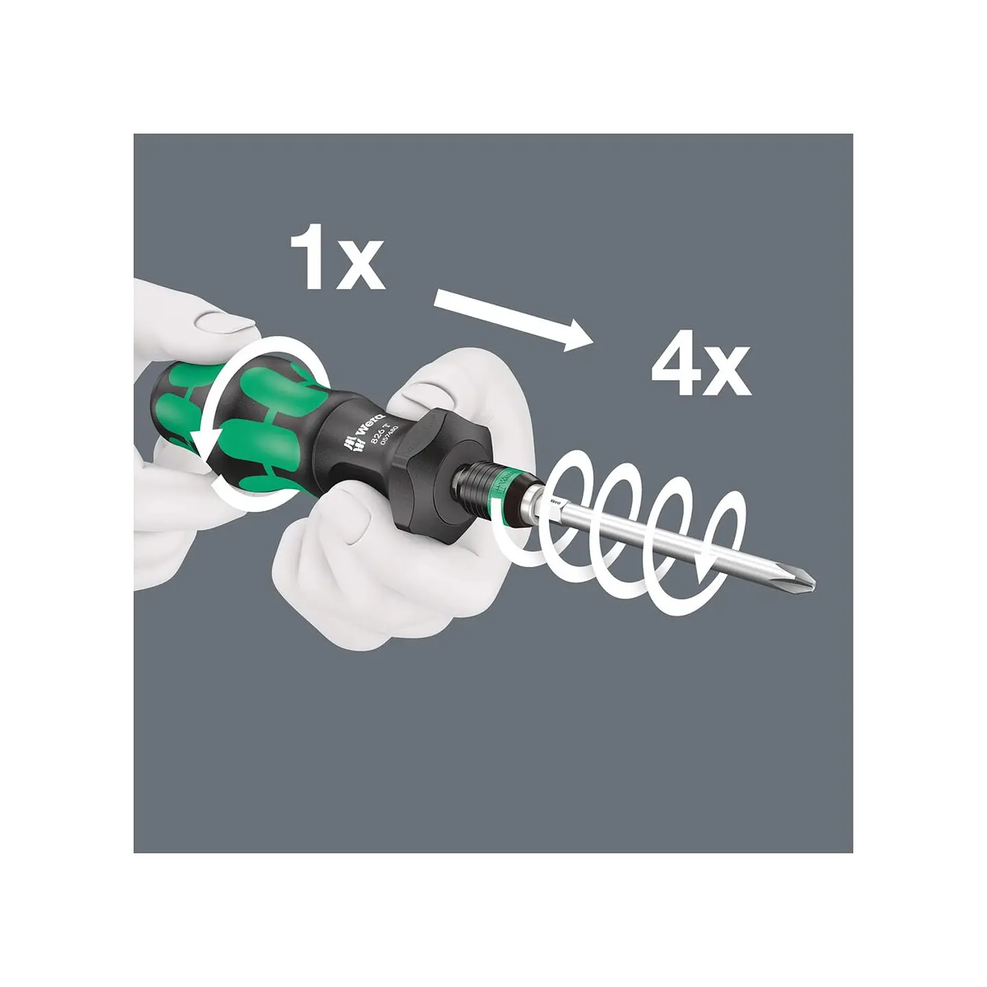 Wera 826 T Kraftform Turbo con Rapidaptor 2