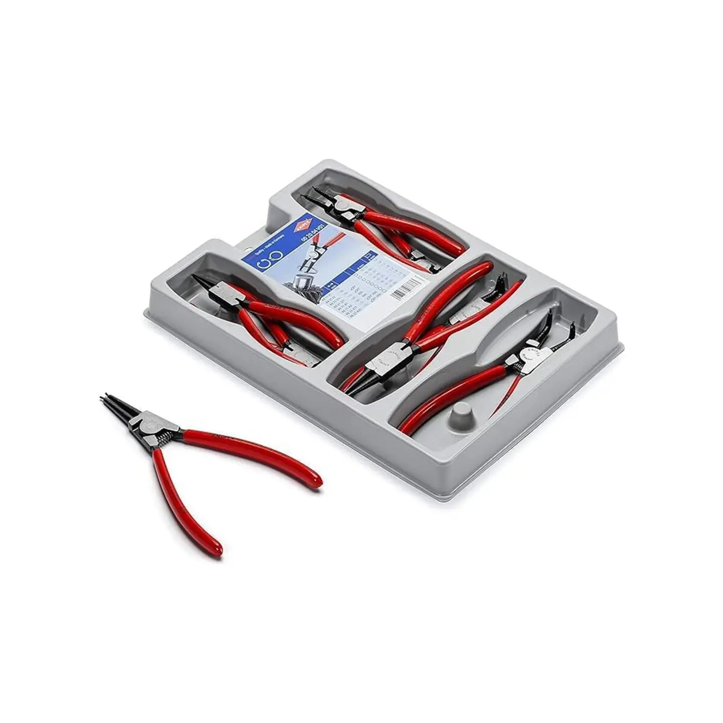 Knipex 00 20 04 V01 Juego de Alicates para Anillos de Retención 8 Piezas 2