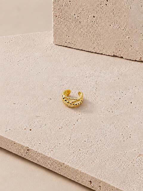 Ear Cuff Trenza Dorada