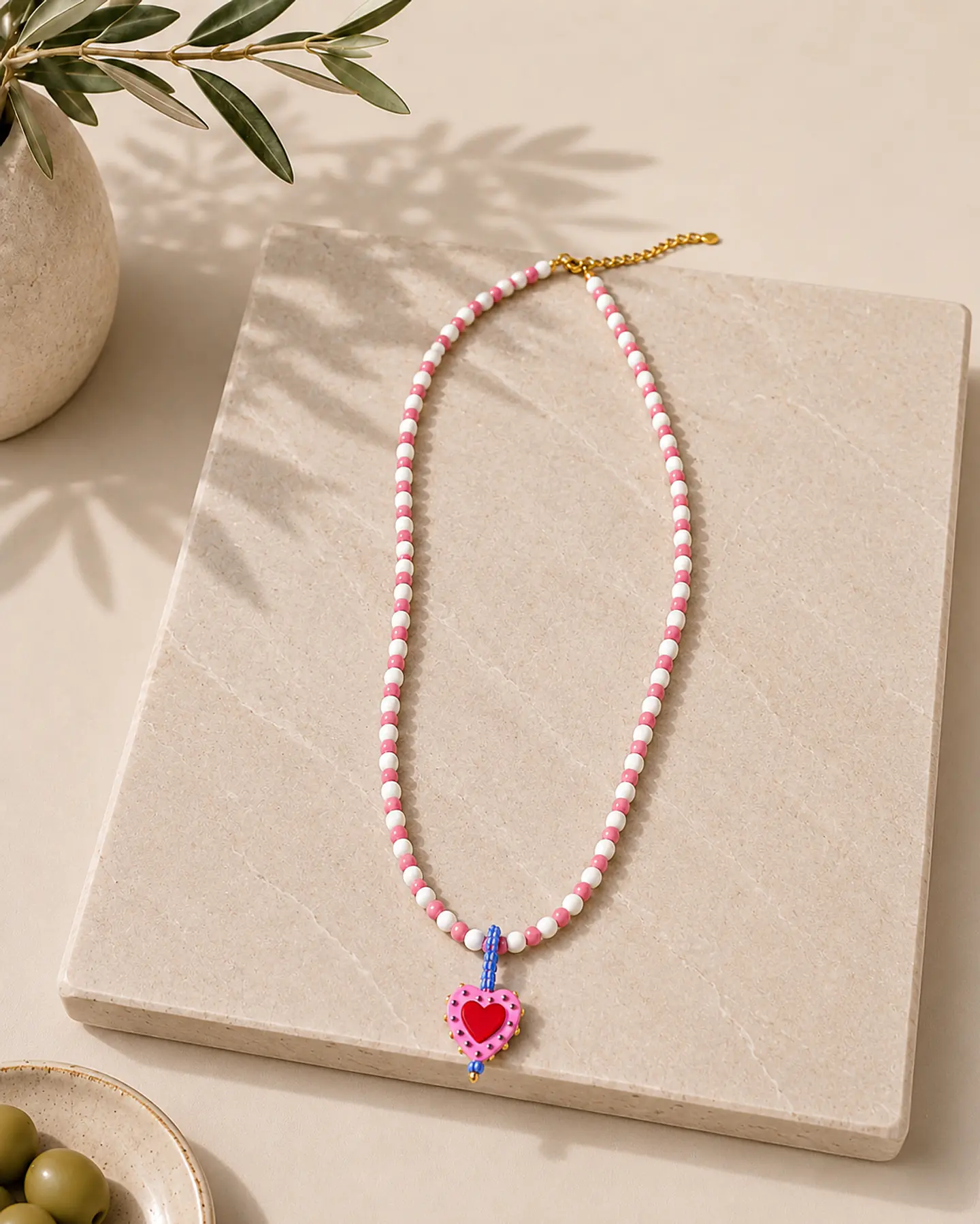 Collar Cuore Pop Rosa 1