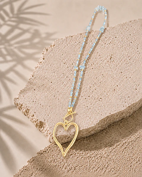 Collar Cuore Celeste