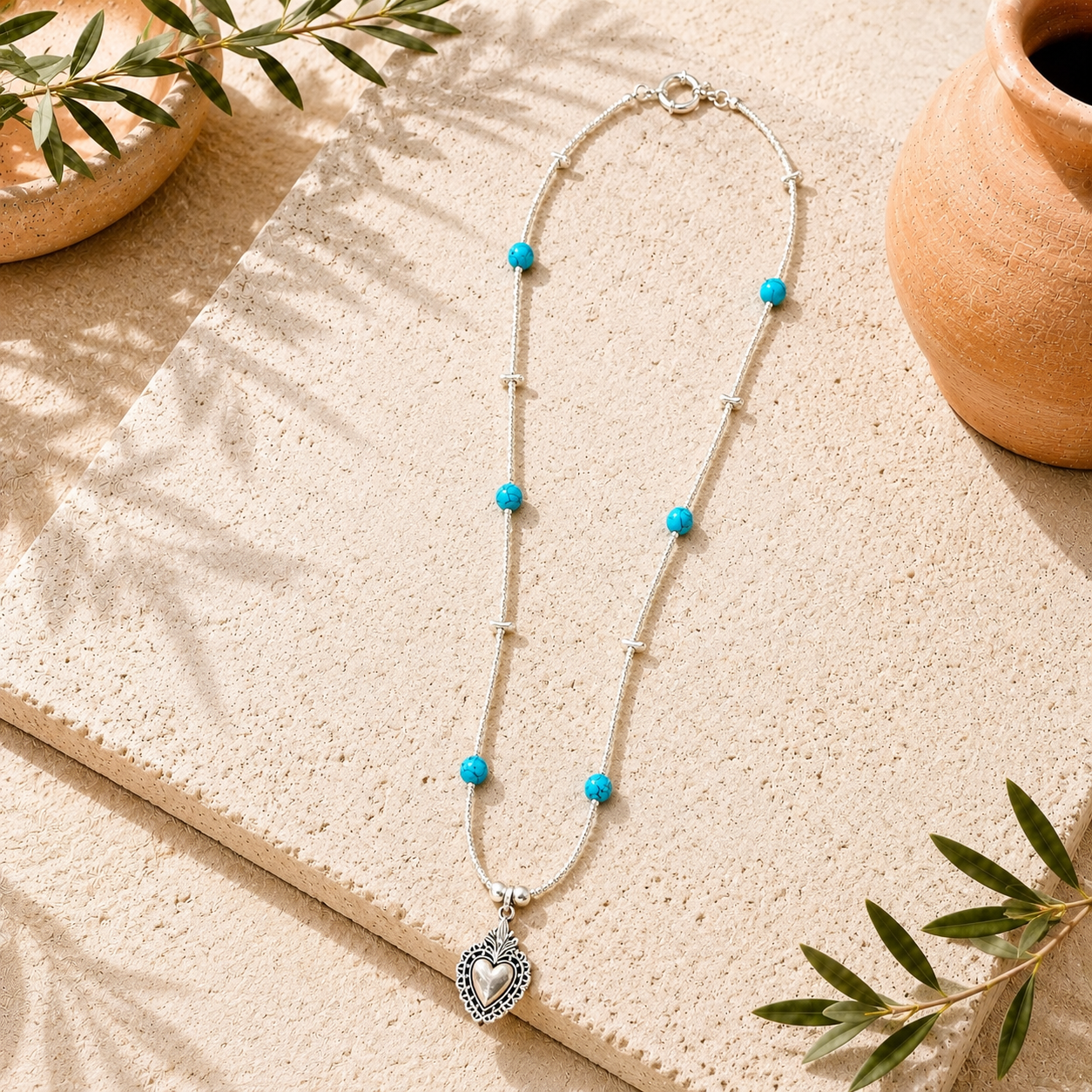 Collar Argento Turchese