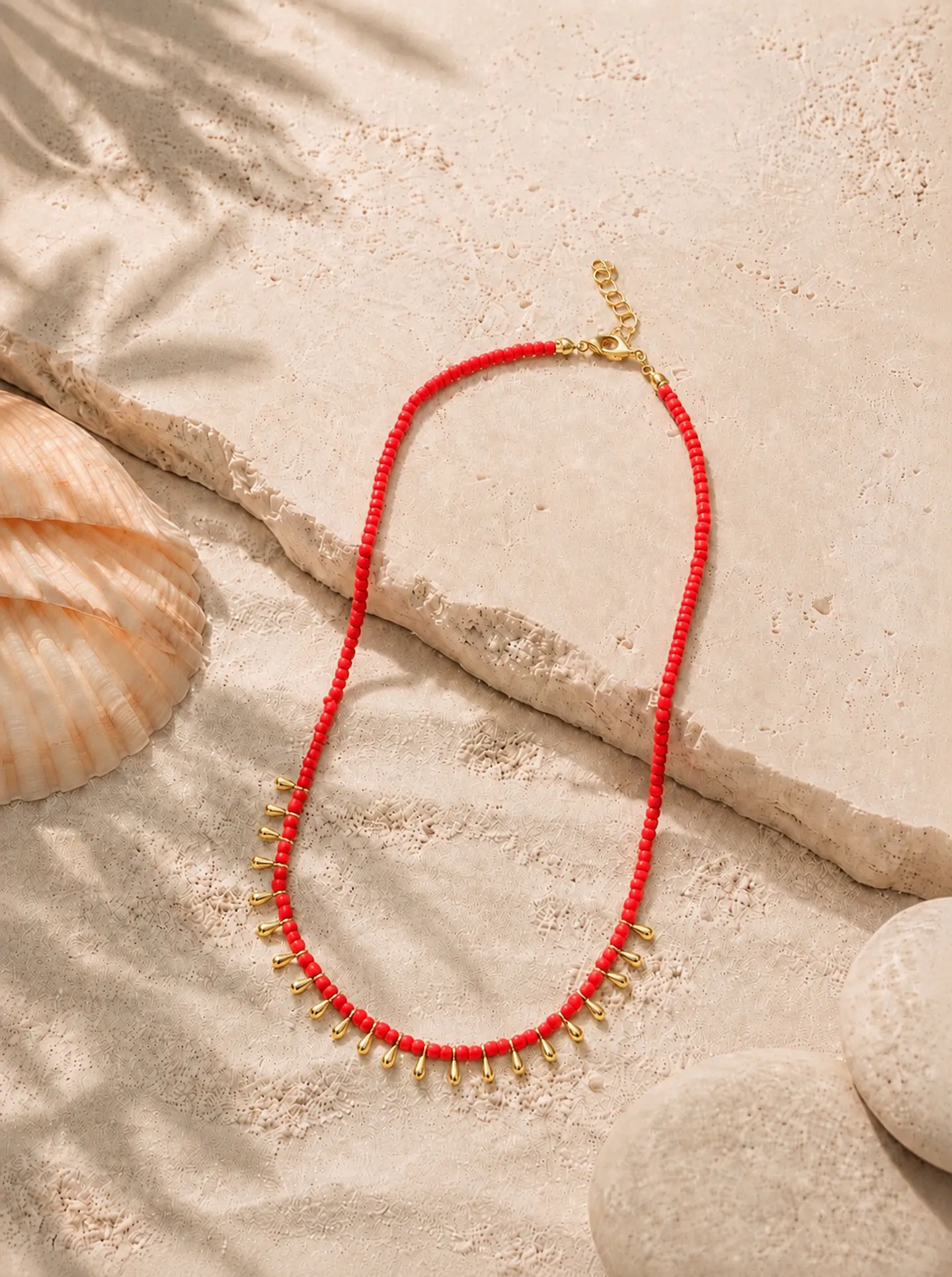 Collar Perline Rossa 1