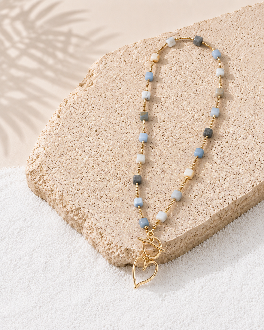 Collar Cuore d’Amazonite