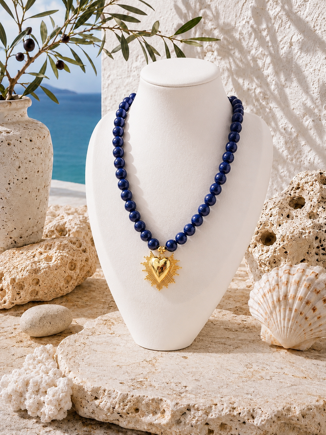 Collar Cuore di Lapislazzuli