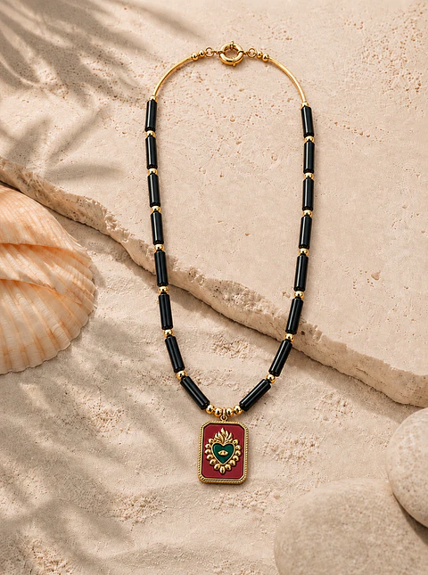 Collar Agata Nera
