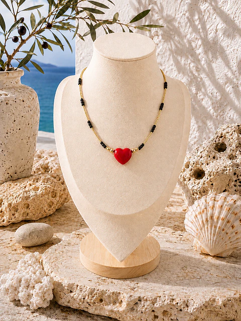 Collar Amore Rosso S