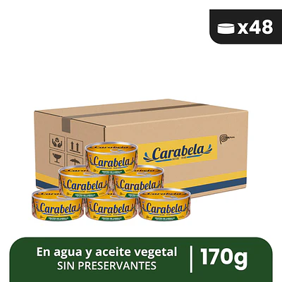  Grated de caballa en aceite vegetal Carabela - Caja x48