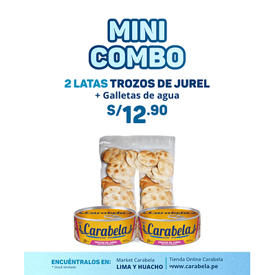 Mini Combo 1: Elige tu pack x2 + Galletas de agua