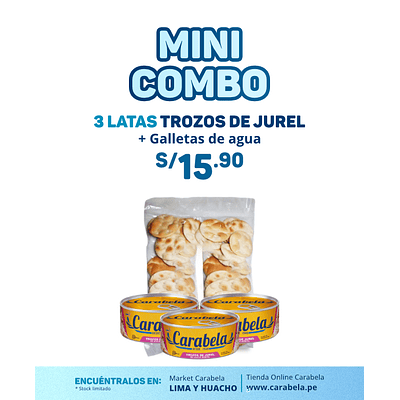 Mini Combo 1: Elige tu pack x3 + Galletas de agua