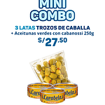 Mini Combo 4: Elige tu pack x3 + Aceitunas c/ Cabanossi