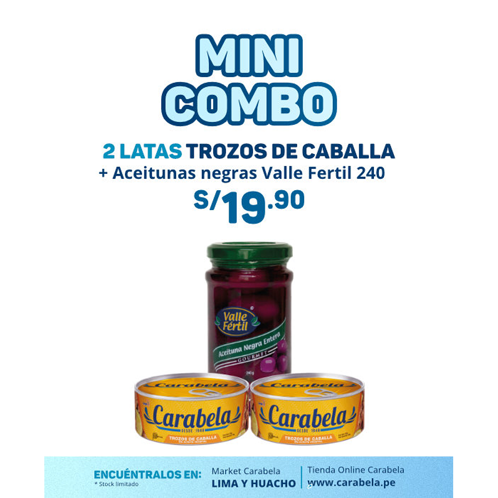 Mini Combo 2: Elige tu pack x2 + Aceitunas negras