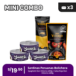 Mini Combo 1: Elige tu pack x3 + Salsa Roja + Spaguetti