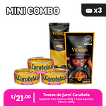 Mini Combo 1: Elige tu pack x3 + Salsa Roja + Spaguetti