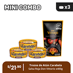 Mini Combo 4: Elige tu pack x3 + Salsa Roja