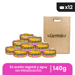  Trozos de Jurel en aceite vegetal Carabela - Pack x12 