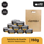 OFERTA DEL MES: Salchicha de Huacho Carabela - Pack x12 +1 ventresca de atún GRATIS