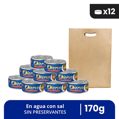 Conserva de Pollo en agua y sal Pack x12