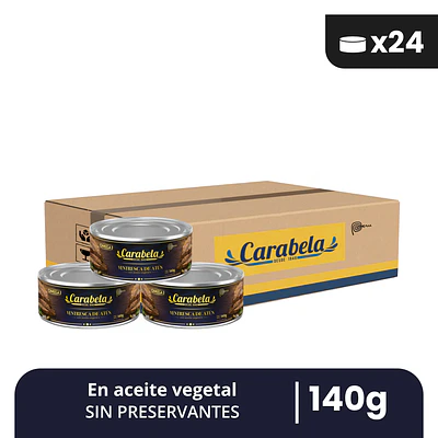 Ventresca de Atún en aceite vegetal - Caja x24