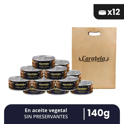 Ventresca de Atún en aceite vegetal - Pack x12