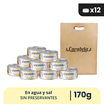 OFERTA DEL MES: Conserva de Carne de Pechuga de Pollo Carabela – Pack x12 +1 ventresca de atún GRATIS