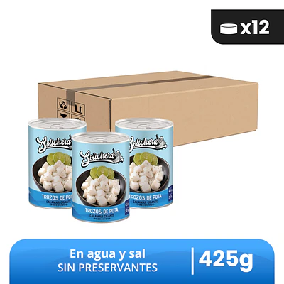 Trozos de Pota Bolichera Caja x12